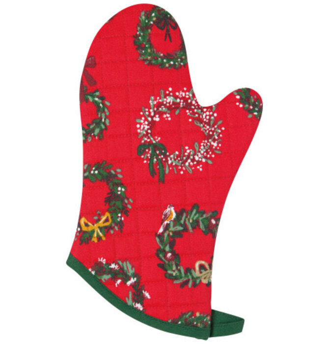 Oven Mitt | Christmas Wreaths