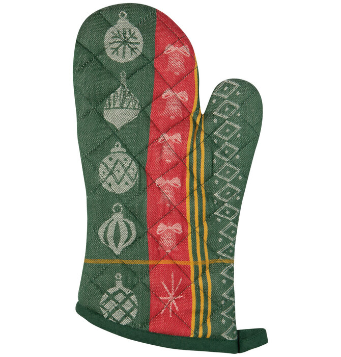 Oven Mitt | Jacquard | "Festive Fir" Ornaments
