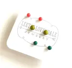 Stud Earrings | Tiny Lucite Set
