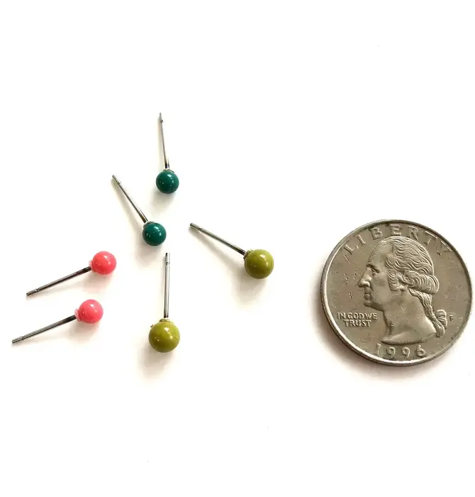 Stud Earrings | Tiny Lucite Set