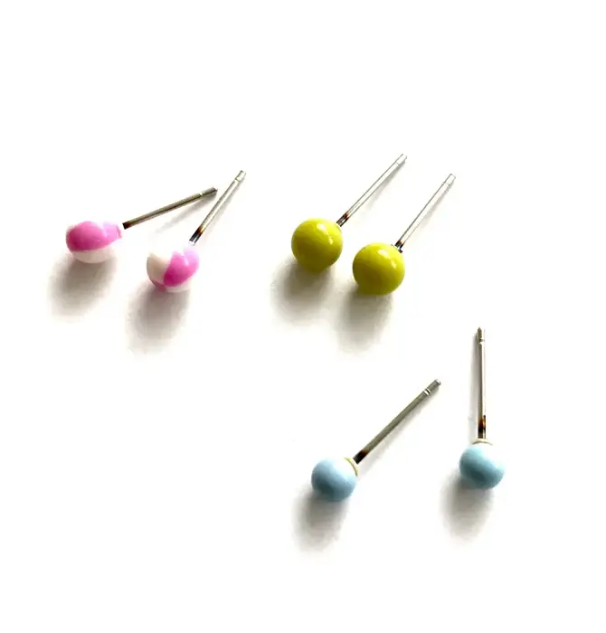Stud Earrings | Tiny Lucite Set