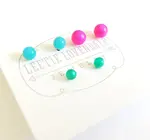Stud Earrings | Tiny Lucite Set
