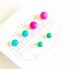 Stud Earrings | Tiny Lucite Set