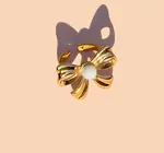 Ring | 18KGP | Bow Knot | Aventurine