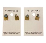 Earring Jackets | "Arch" | Bismuth