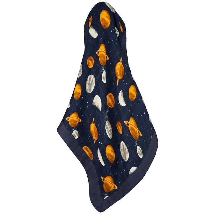 Blanket | Mini Lovey | Bamboo Muslin | Planets