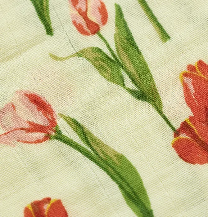 Blanket | Mini Lovey | Bamboo Muslin | Tulip