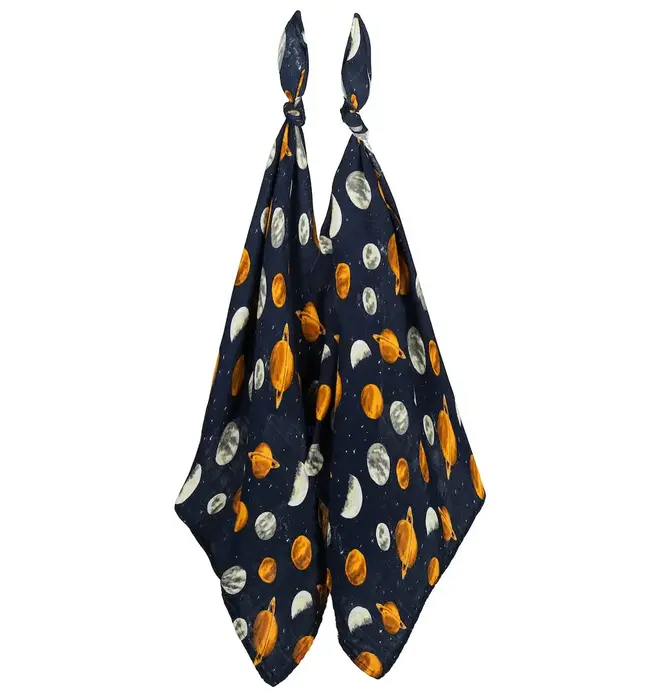 Burp Cloths | Bamboo Muslin | Two-Piece | Planets