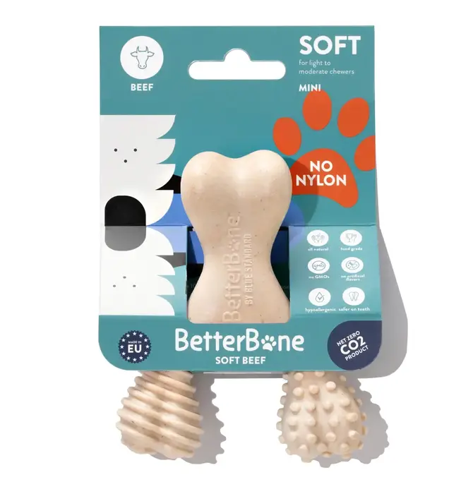 Dog Toy | Betterbone Soft Durable | Beef Flavor