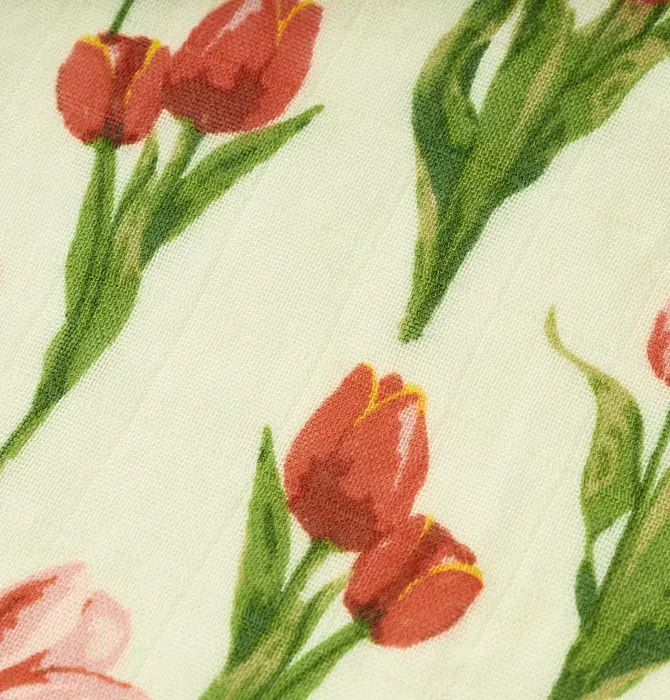 Burp Cloths | Bamboo Muslin | Two-Piece | Tulip