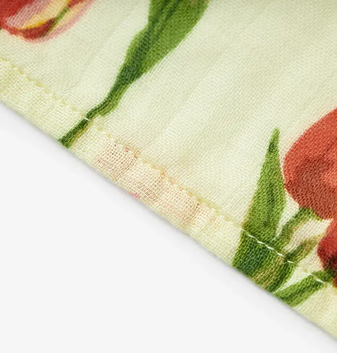 Burp Cloths | Bamboo Muslin | Two-Piece | Tulip
