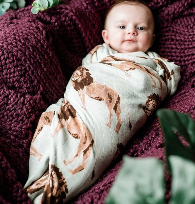 Blanket | Swaddle | Bamboo Muslin | Valais Sheep