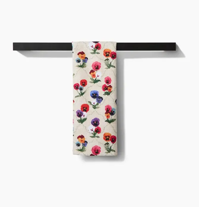 Tea Towel | Microfiber | Bunch of Pansies