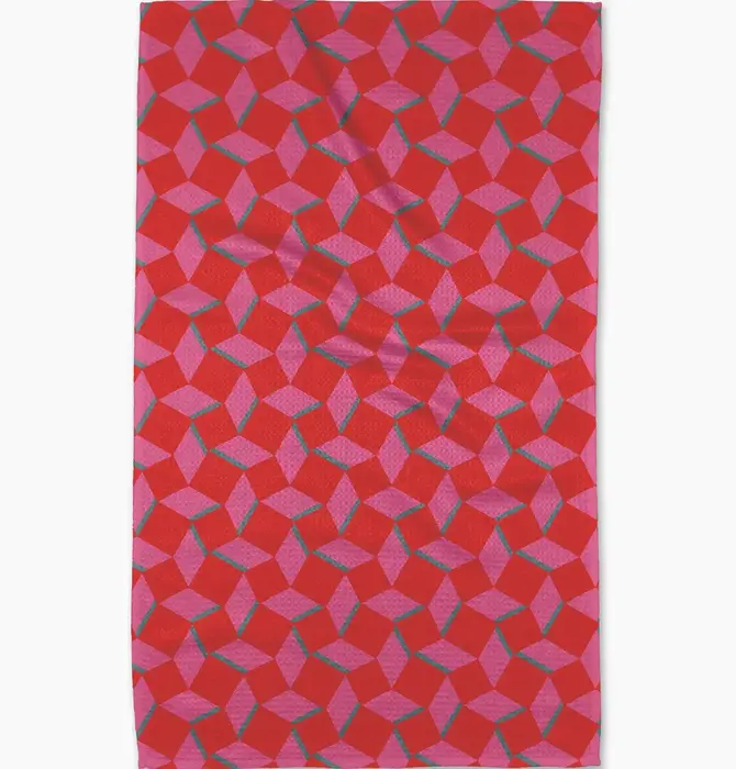 Tea Towel | Microfiber | Circus Stand Pink/Red