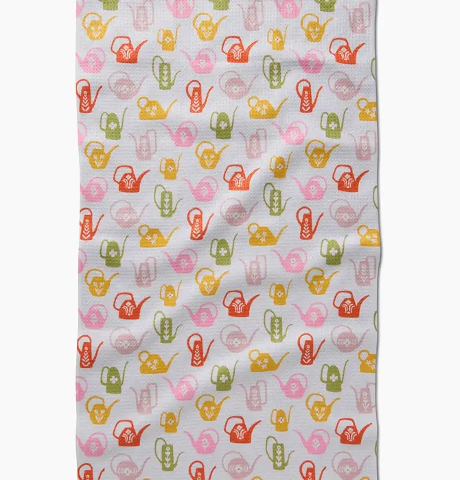 Tea Towel | Microfiber | Retro Watering Cans