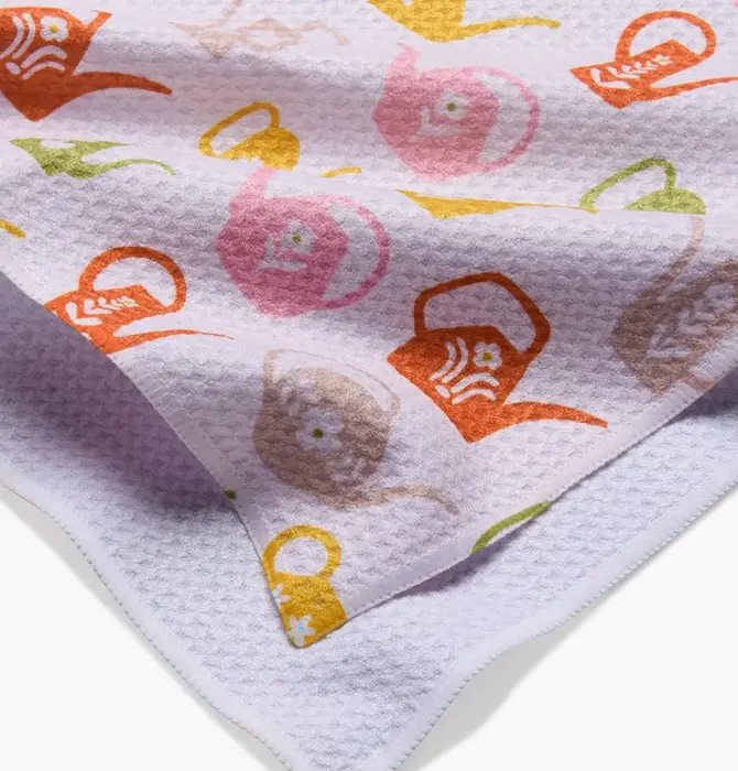 Tea Towel | Microfiber | Retro Watering Cans