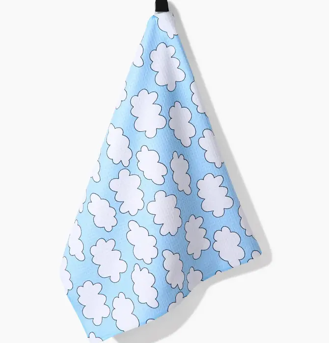 Tea Towel | Microfiber | Silver Linings Clouds