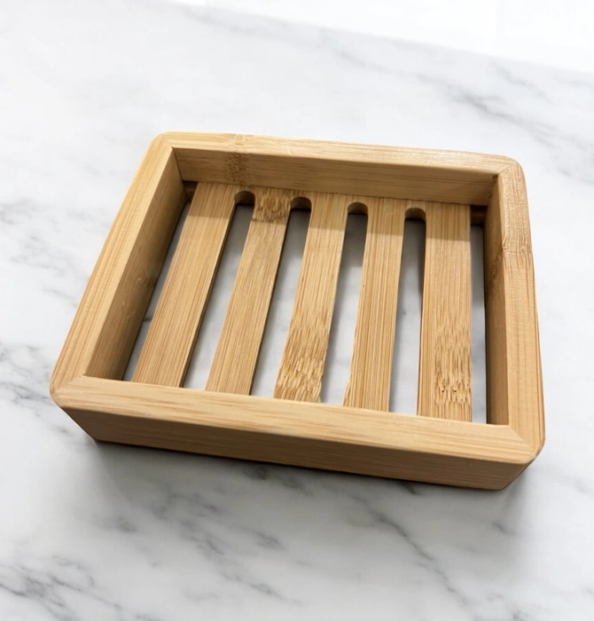 Soap Dish | Natural Bamboo | Large Shelf