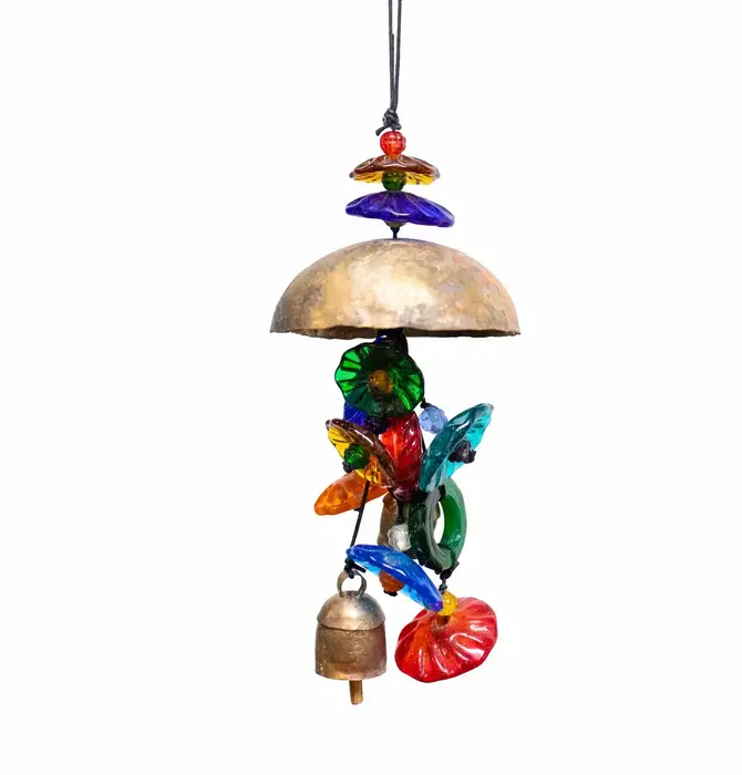 Mobile Chime | Glass Flower Cup