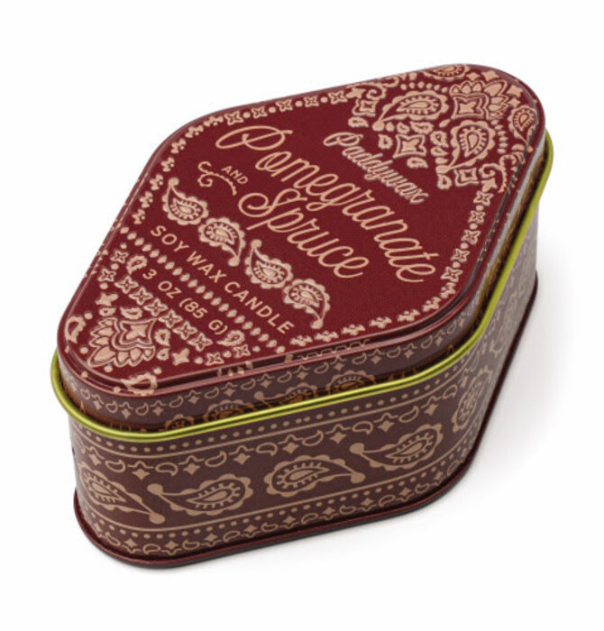 Candle | Bandana Tin | Pomegranate Spruce