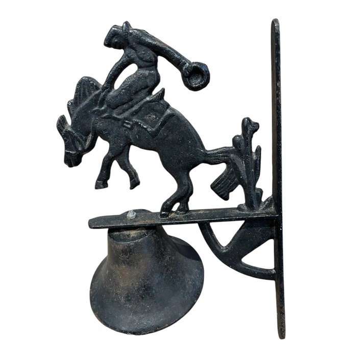 Dinner Bell | Cast Iron | Bucking Bronco Cowboy
