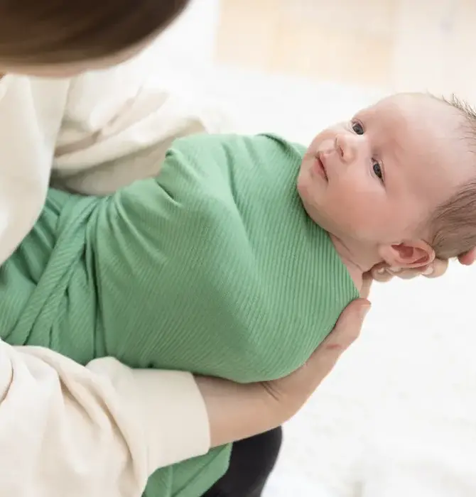 Swaddle & Beanie Set | Linen Rib