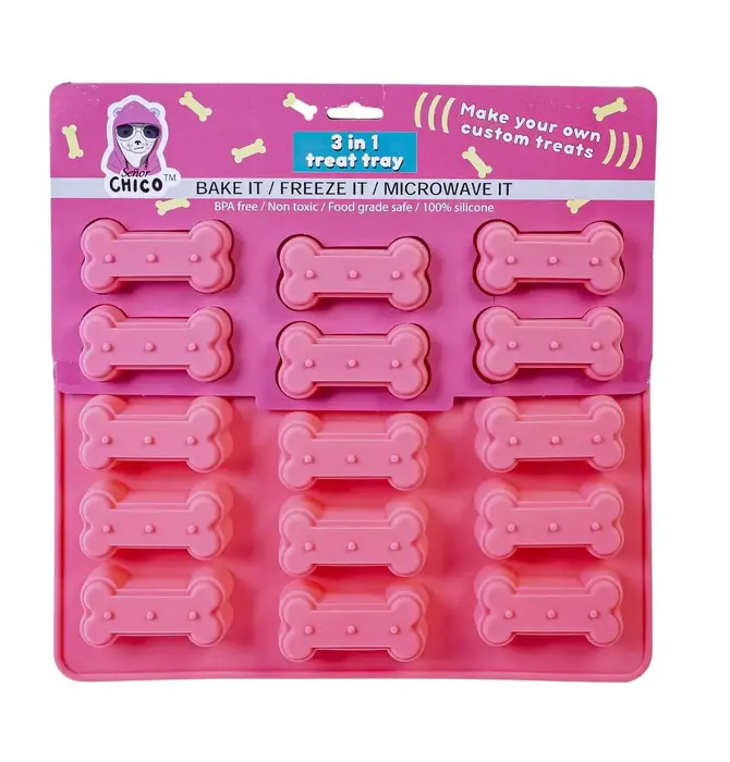 Baking Dog Treat Tray | Bone Shape | Silicone