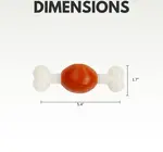 Dog Chew Toy | Beef Flavored  | Natural Rubber + Nylon | Small Breed