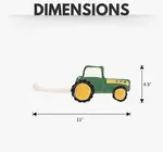 Dog Toy | Green Tractor | Vegan Leather