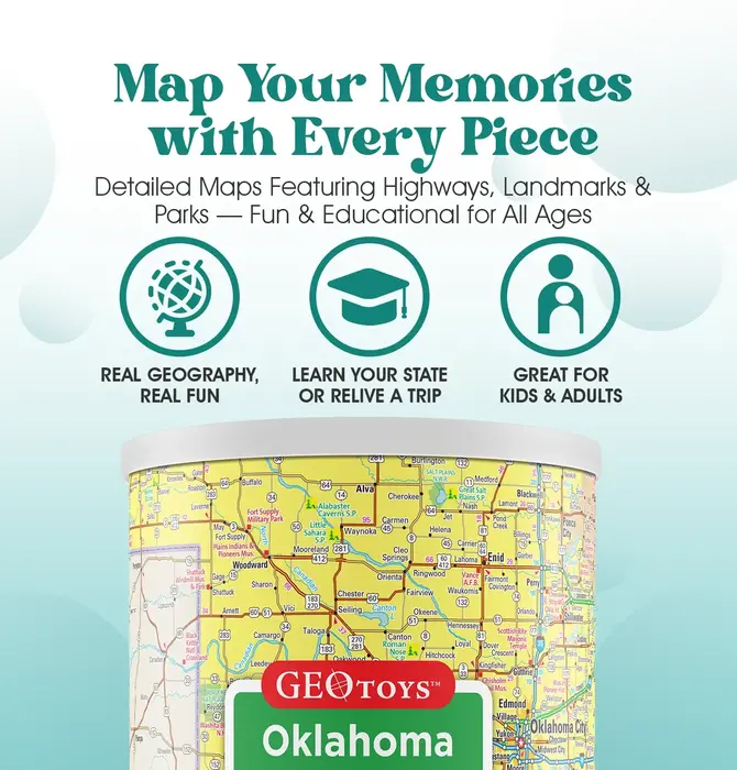 Puzzle | 70-Piece Mini | Oklahoma