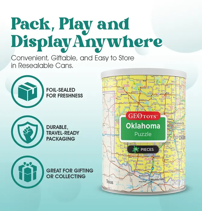 Puzzle | 70-Piece Mini | Oklahoma