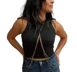 Body Chain | Beaded Brass