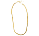 Necklace | Brass 3D Slink Chain 16"