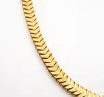 Necklace | Brass 3D Slink Chain 16"