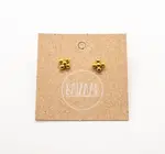 Earring Set | Dot Flower Stud | Gold