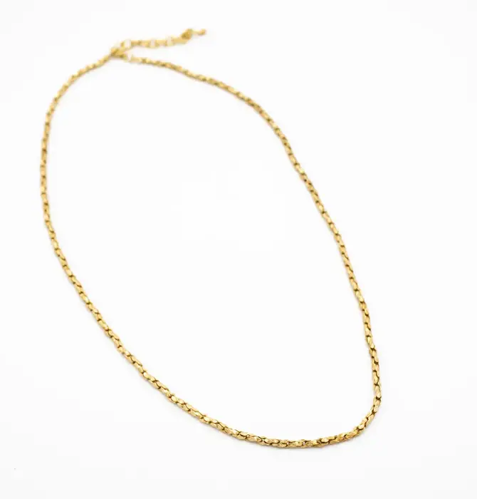 Necklace | Brass C-Link Chain 20"