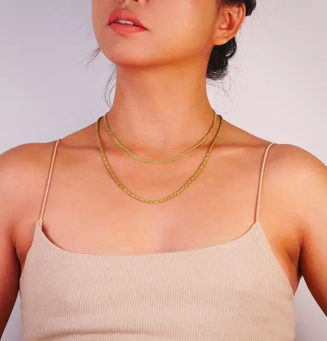Necklace | Brass C-Link Chain 20"