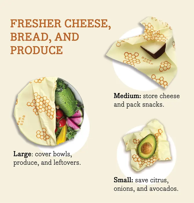 Bee's Wrap | Honeycomb Print | Bread