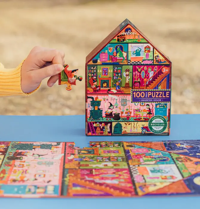 Puzzle | 100-Piece | Haunted House