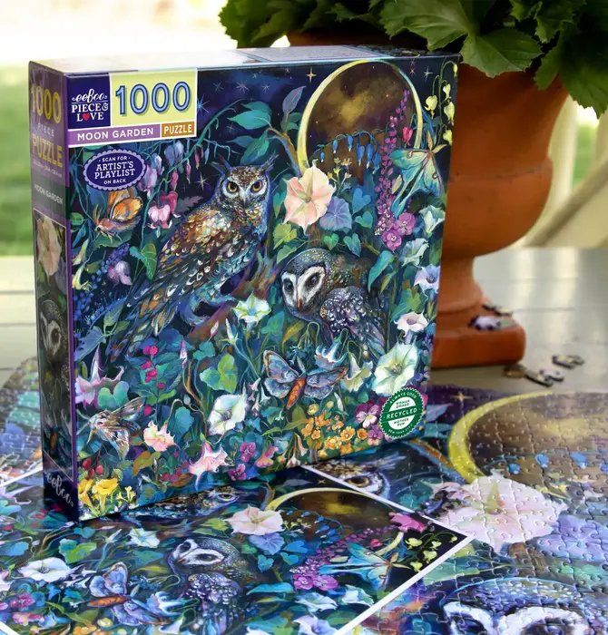 Puzzle | 1000-Piece | Moon Garden