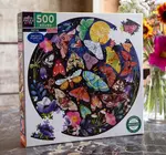 Puzzle | 500-Piece Round | Moths