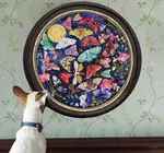 Puzzle | 500-Piece Round | Moths