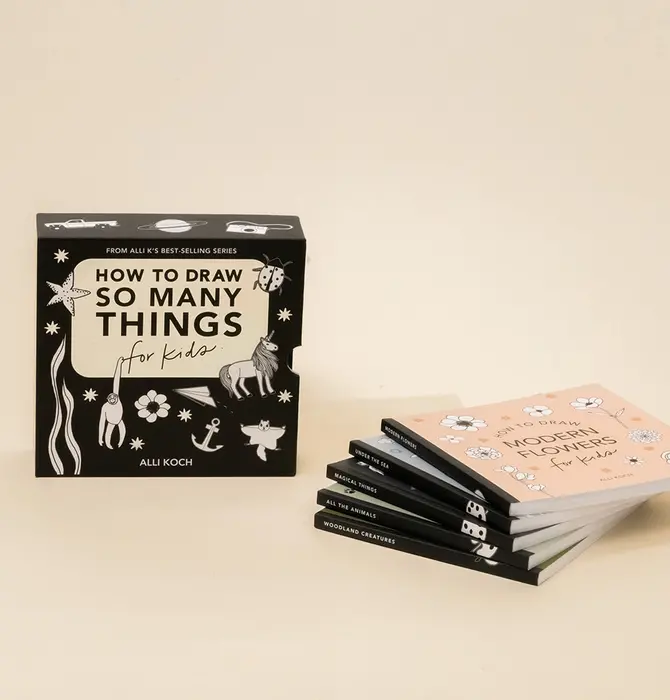 Books | Box Set of 5 | How to Draw So Many Things for Kids
