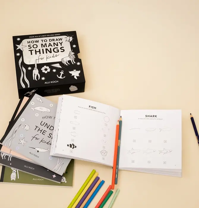 Books | Box Set of 5 | How to Draw So Many Things for Kids
