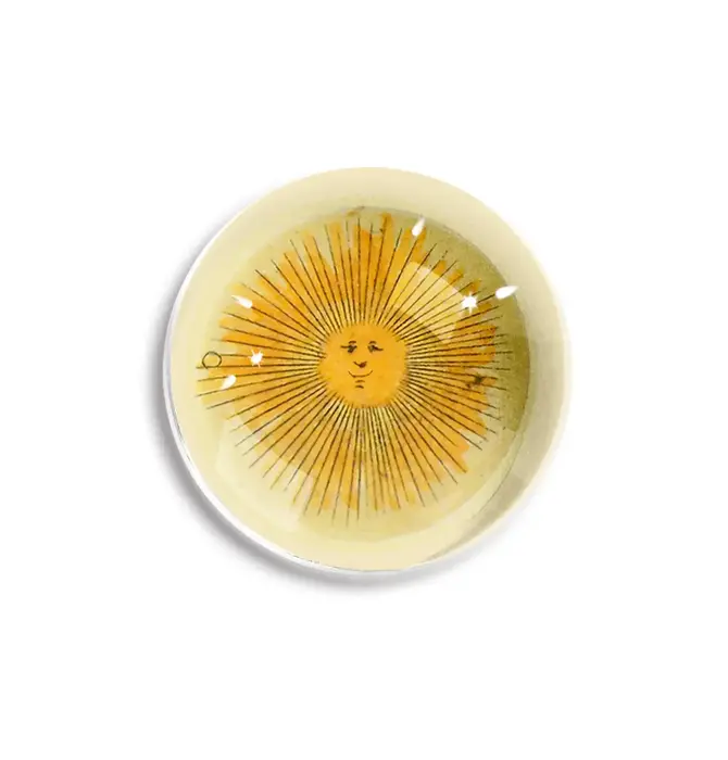 Paperweight | Crystal Dome | Happy Sun