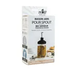 Pour Spout & Tap | Recap® Mason Jar | Black