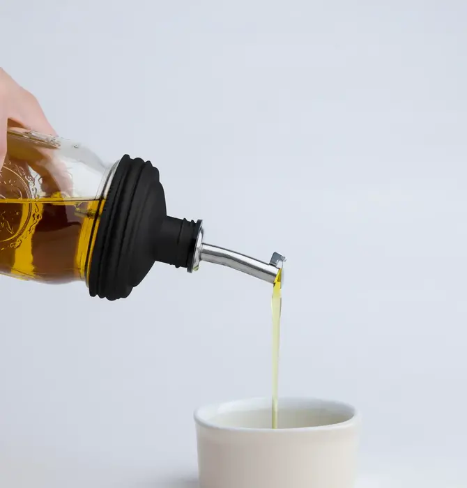 Pour Spout & Tap | Recap® Mason Jar | Black