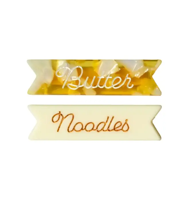 Hair Clip Set | Butter / Noodles