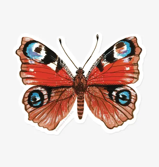 Sticker | Vinyl | Peacock Butterfly
