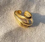 Earrings | Three Lines Dainty Ear Cuff | 18KGF